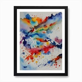 Abstract Watercolor Painting 3 Art Print