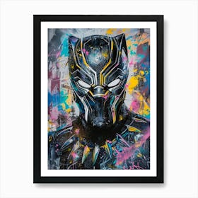 Black Panther Popart 1 Art Print