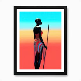 Celestial Couture: Afro American Dreams Art Print