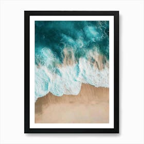 Aerial View Of A Beach 85 Art Print