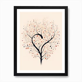 Swirl Tree Pattern 3 Art Print