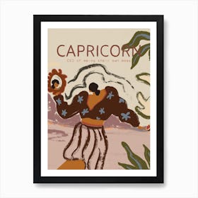 Capricorn Zodiac Sign Art Print