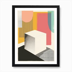 Abstract Minimalistic Geometric Contemporary Boho 12 Art Print