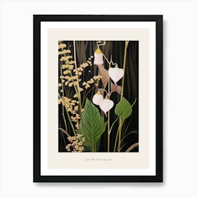 Flower Illustration Lily Of The Valley 2 Poster Art Print