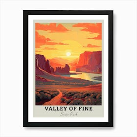 Valley Of Fine State Park Travel Art Print