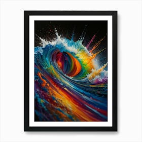 Rainbow Wave Art Print