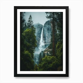 Waterfall Forest (19) Art Print