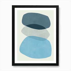 Expressive abstract shapes 7 Art Print