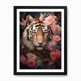 Tiger Art In Romanticism Style 3 Art Print