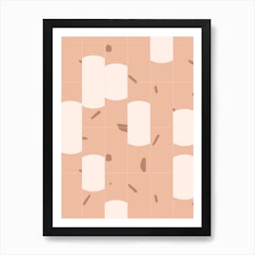 Earthy Tiles 03 Art Print