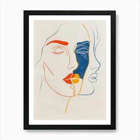 'Two Faces' 3 Art Print