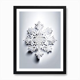 Individual, Snowflakes, Marker Art 3 Art Print