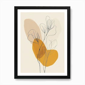 Abstract Flowers Canvas Print 1 Art Print