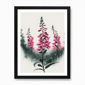 Foxgloves Art Print