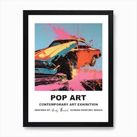 Poster Car Crash Pop Art 4 Art Print