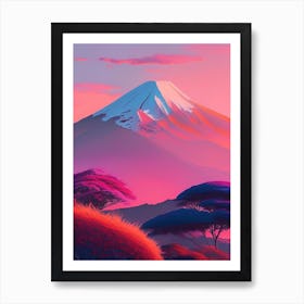 The Mount Kilimanjaro Dreamy Sunset 6 Art Print