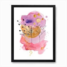 Abstract Watercolor Painting. Art Print