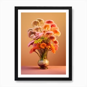 Mushroom Bouquet Still Life 4 Art Print