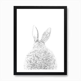 Bunny Tail Animal Print 1 Art Print