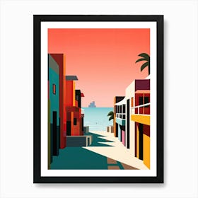 Maldives, Bold Outlines 1 Art Print