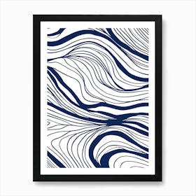 Blue Wave Art Print