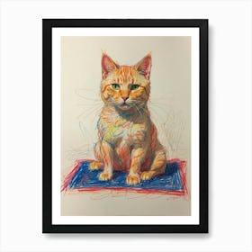 Orange Tabby Cat 1 Art Print