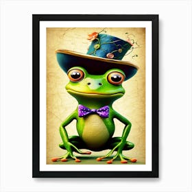 Leap Year Frog - Sir Croaks A Lots Art Print