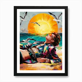 Sexy At The Sea Art Print