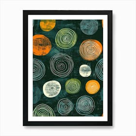 Abstract Circles 66 Art Print