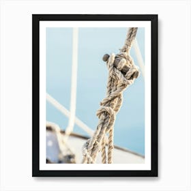 Close Up Of A Rope Art Print