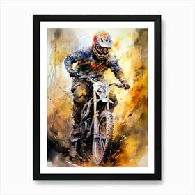 Dirt Bike Rider sport Art Print