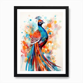 Bird Painting Collage Pheasant 5 Poster