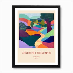 Colourful Abstract The New Forest England 1 Poster Art Print