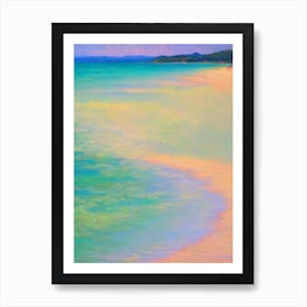 Yalong Bay Beach Hainan Island China Monet Style Art Print