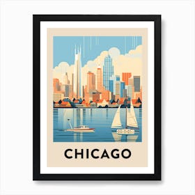 Chicago Travel Poster 2 Art Print