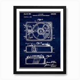 Record Player 1950 Art Print