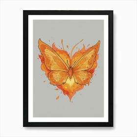 Heart Of Fire 43 Art Print