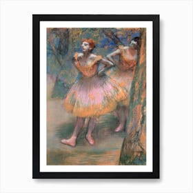 Two Dancers by Edgar Degas (1893-1898) Art Print