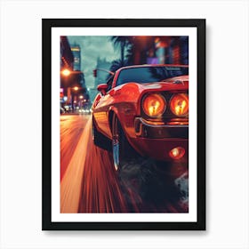 Classic Muscle Car Art Print