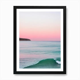 Balmoral Beach, Australia Pink Photography 1 Art Print