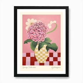 Spring Collection Hydrangeas Flower Vase 4 Art Print