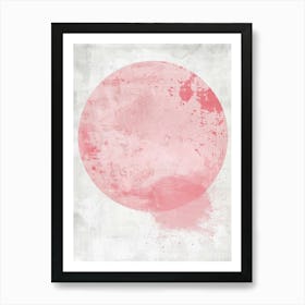 Pink Circle Canvas Print Art Print