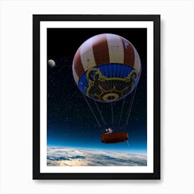 To The Moon And Never Back Art Print