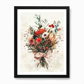 Bouquet Of Flowers 10 Art Print