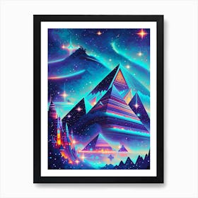 Fantasy Pyramids In The Sky 1 Art Print