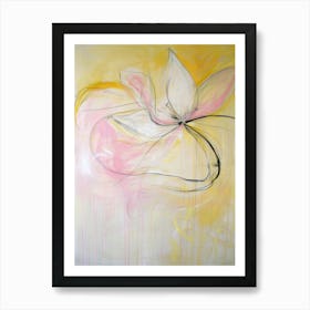 Abstract Flower Painting 20 Art Print