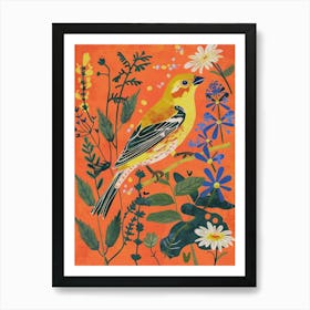 Spring Birds American Goldfinch 1 Art Print