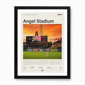 Baseball - Los Angeles Angels - Angel Stadium 1 Art Print