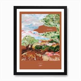 Komadori Abstract Landscape Japandi Art Print