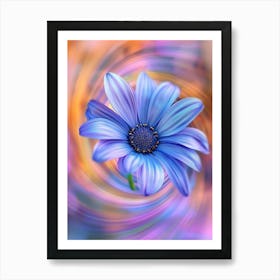 Flower In A Spiral Art Print